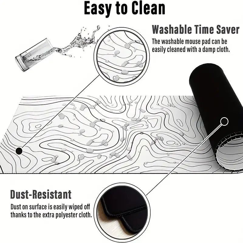 Large Gaming Mouse Pad – XXL Non-Slip Desk Mat for Office & Gaming