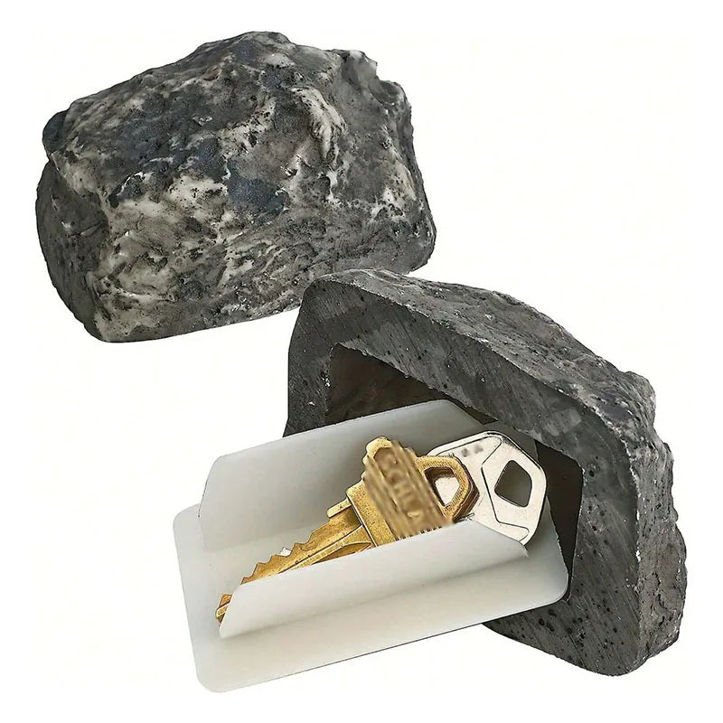 Fake Rock Key Hider Outdoor Garden Stone Hidden Key Box