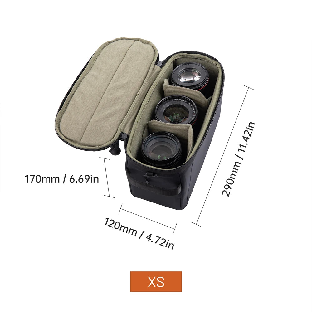 Camera Insert Bag Lens Pouch Padded Partition DSLR Case