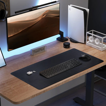 Carbon Fiber Leather Desk Pad Large Mouse Mat Waterproof