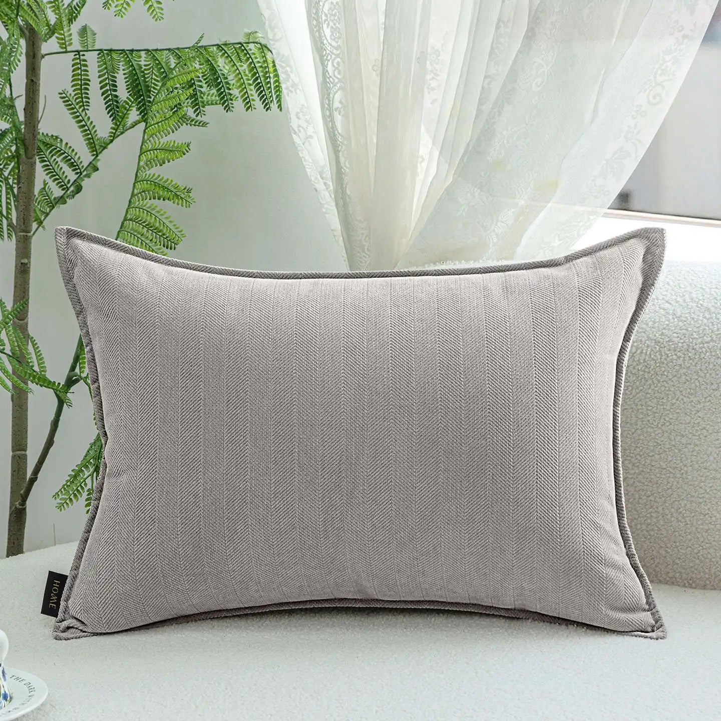 50x70/60x80/70x70CM Large Size Throw Pillow Cover Stripe Solid Waist Cushion Decor Home Decorative