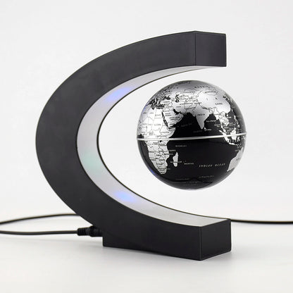 Magnetic Floating LED Globe Lamp Gift Ideas Indoor Lighting Office Decor Multi-Colour Ring