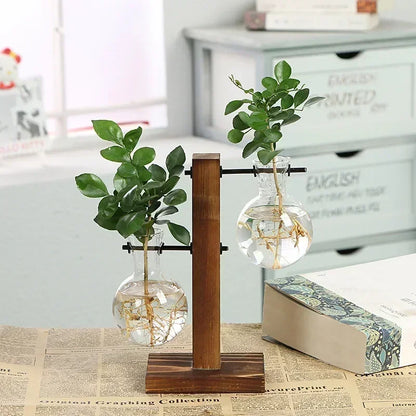 Glass Hydroponic Plant Terrarium Vase Propagation Bottle Desktop Office Green Home Decor