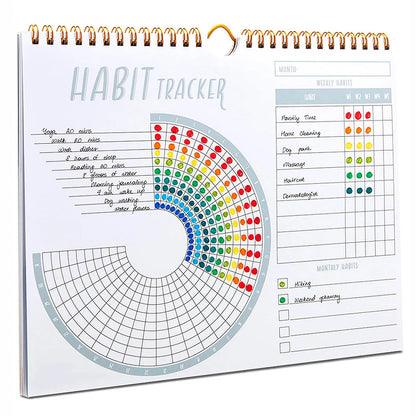 Habit Tracker Calendar Motivational Tracking Journal Inspirational Goal Planner with Weekly