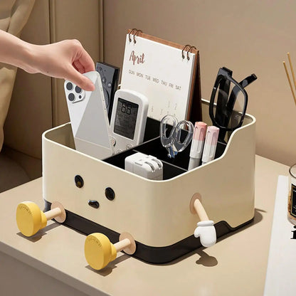 Desktop Cosmetic Storage Box Makeup Organizer Desk Organiser Home Office
