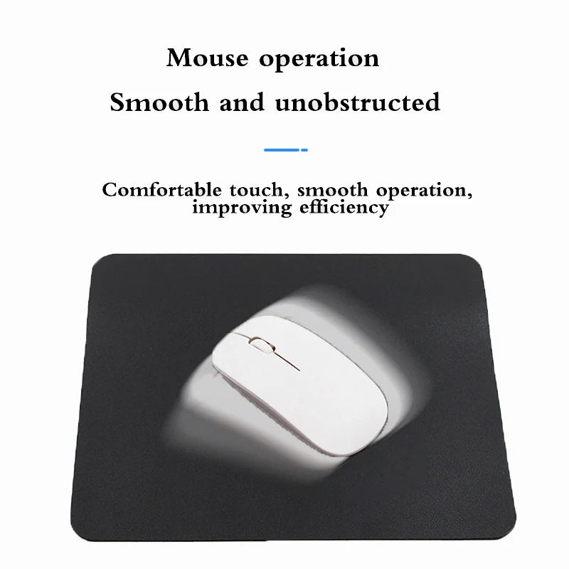 Small PU Leather Mouse Pad – Non-Slip Waterproof Desktop Mat