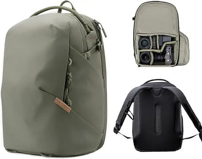 Camera Backpack 16L 22L Water-Resistant Photography Bag