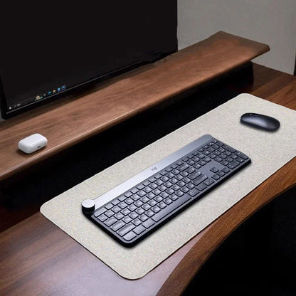 Cotton Linen XXL Gaming Mouse Pad Large Desk Mat Non-Slip Stitched Edge Extended Office Computer