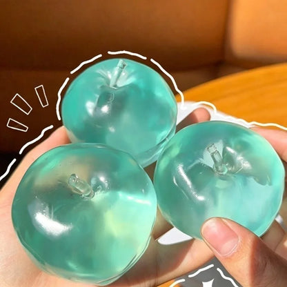 Moldable Apple Squishy Stress Ball Fidget Kawaii Party Favor Kids and Adults Desk Sensory