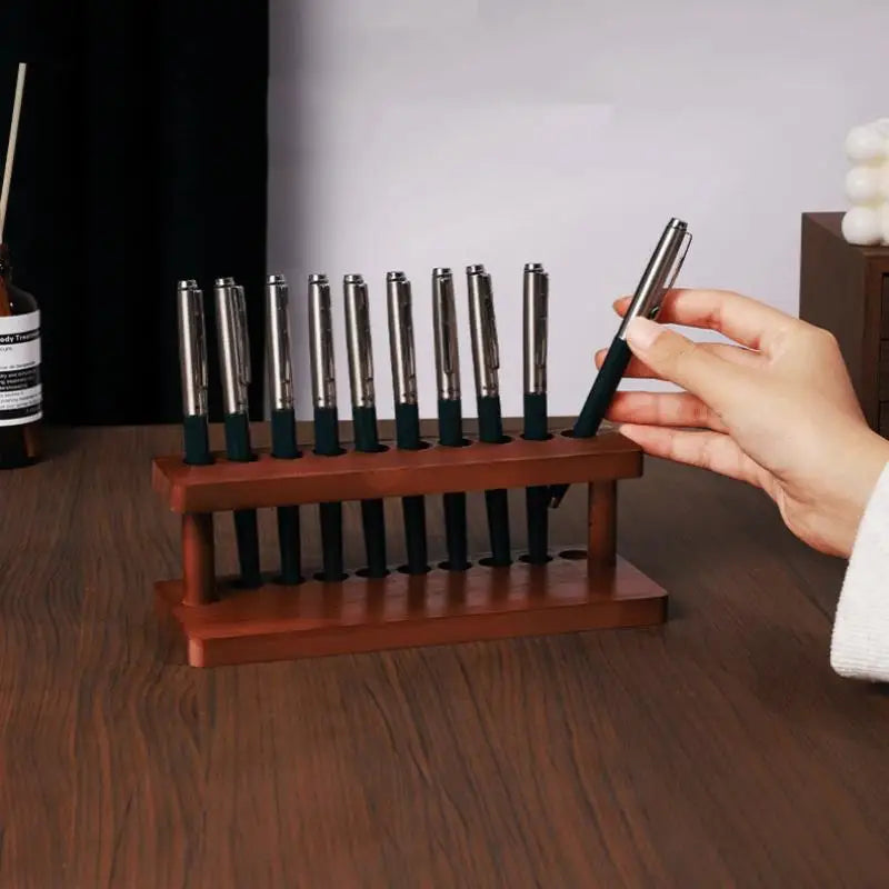 Walnut Wood Desk Organizer