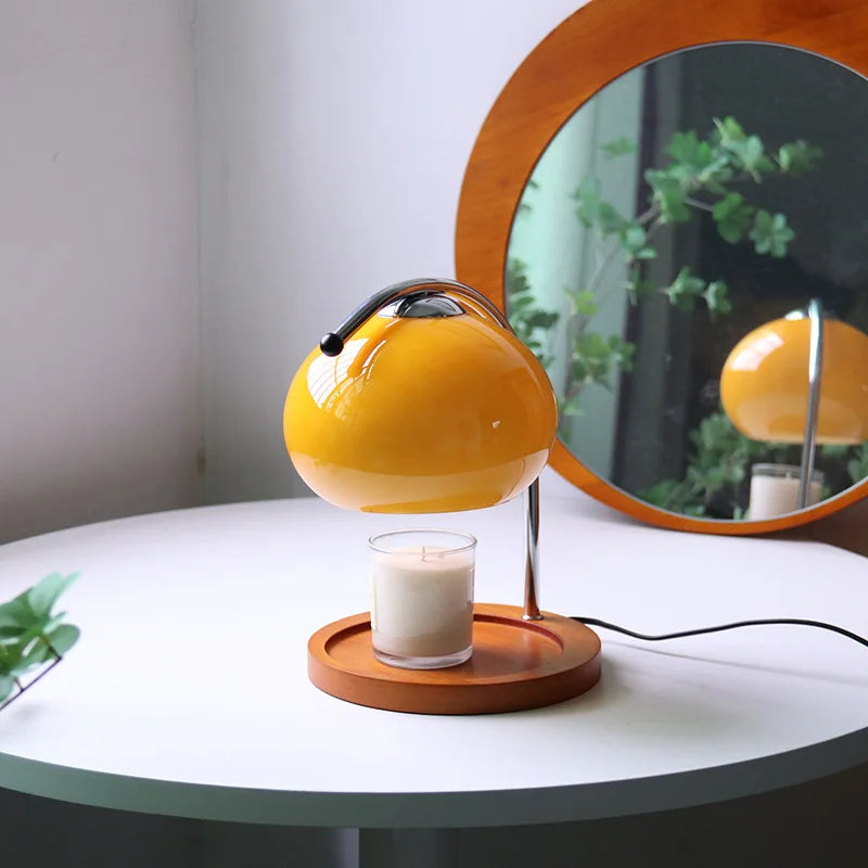 Retro Glass Candle Warmer Lamp with Dimmer Wax Melt Warmer Aromatherapy Candle Heater for Home