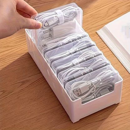 Cable Organizer Box Desktop Cable Management Storage