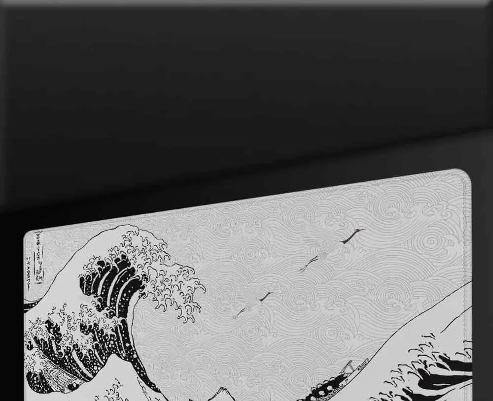 XXL Gaming Mouse Pad – Black & White Aesthetic Extended Desk Mat