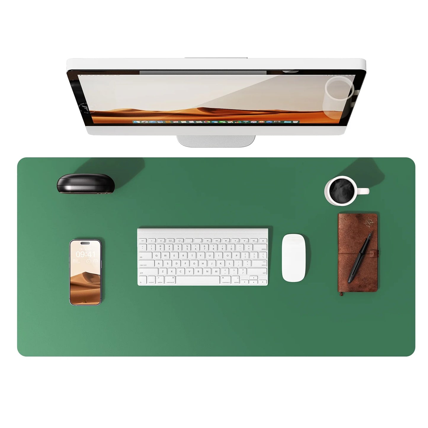 PU Leather Desk Mat – Large Non-Slip Waterproof Office Mouse Pad