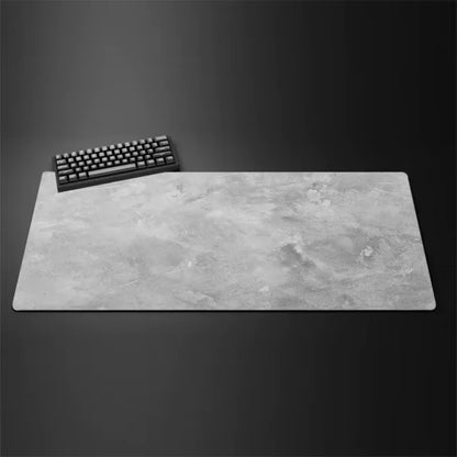 Gray Stitched-Edge Gaming Mouse Pad Superior Control Surface Non-Slip Rubber Base