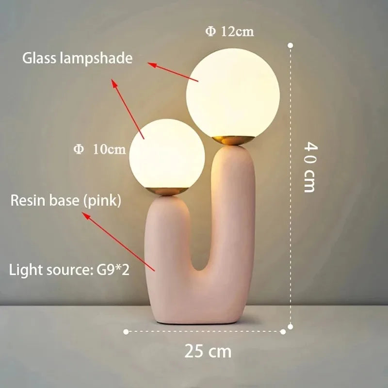 Nordic Art Glass Table Lamp