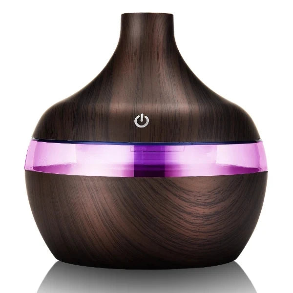 Wood Grain Ultrasonic Aroma Diffuser Humidifier 300ml