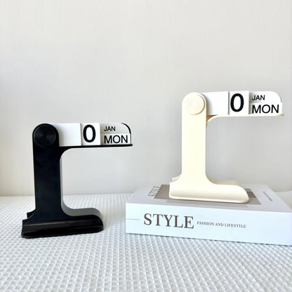 Minimalist Flip Perpetual Desk Calendar Office Decor