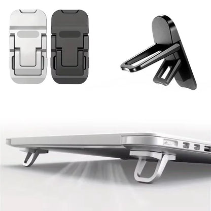 2-Pack Foldable Laptop Stand Adjustable Desk Accessories Home Office Notebook Riser Portable