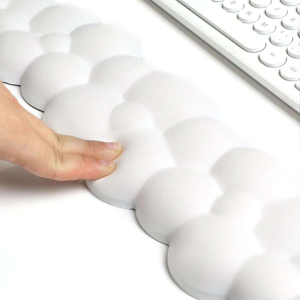 Cloud Wrist Rest Mouse Pad – Anti-Slip Ergonomic Keyboard Support