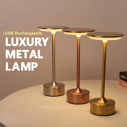 Rechargeable LED Table Lamp Touch Sensor Night Light Portable Cordless Bedroom Reading Desk