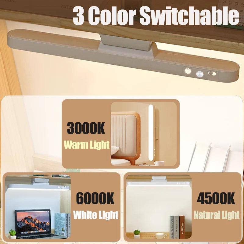 LED Magnetic Under Cabinet Light – USB Rechargeable Dimmable Strip