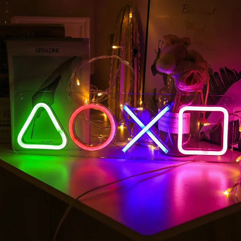 Gamer Icon Neon Wall Light