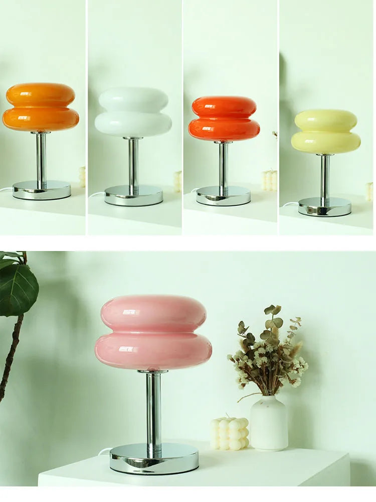 Macaron Dimmable Glass Bedside Lamp