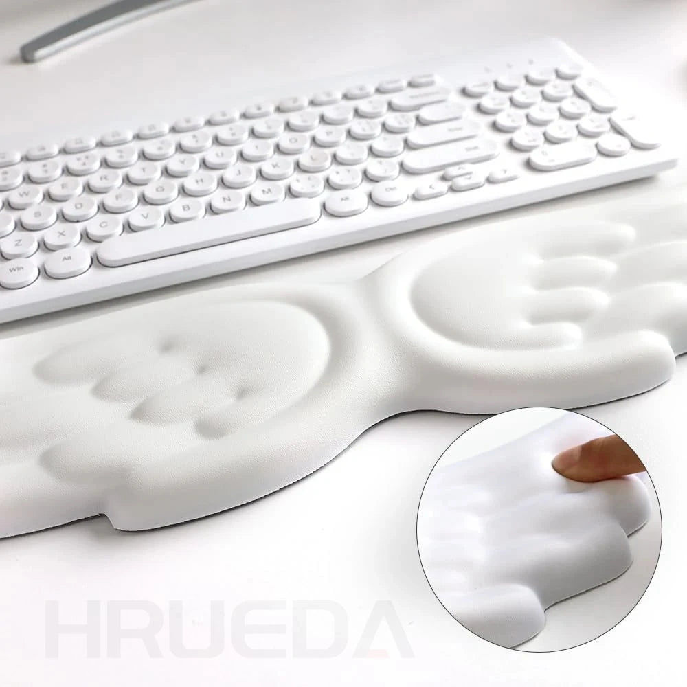 Ergonomic Memory Foam Wrist Rest Set – Keyboard & Mouse Pad
