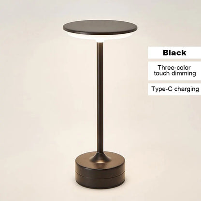 Rechargeable LED Table Lamp Touch Sensor Night Light Portable Cordless Bedroom Reading Desk