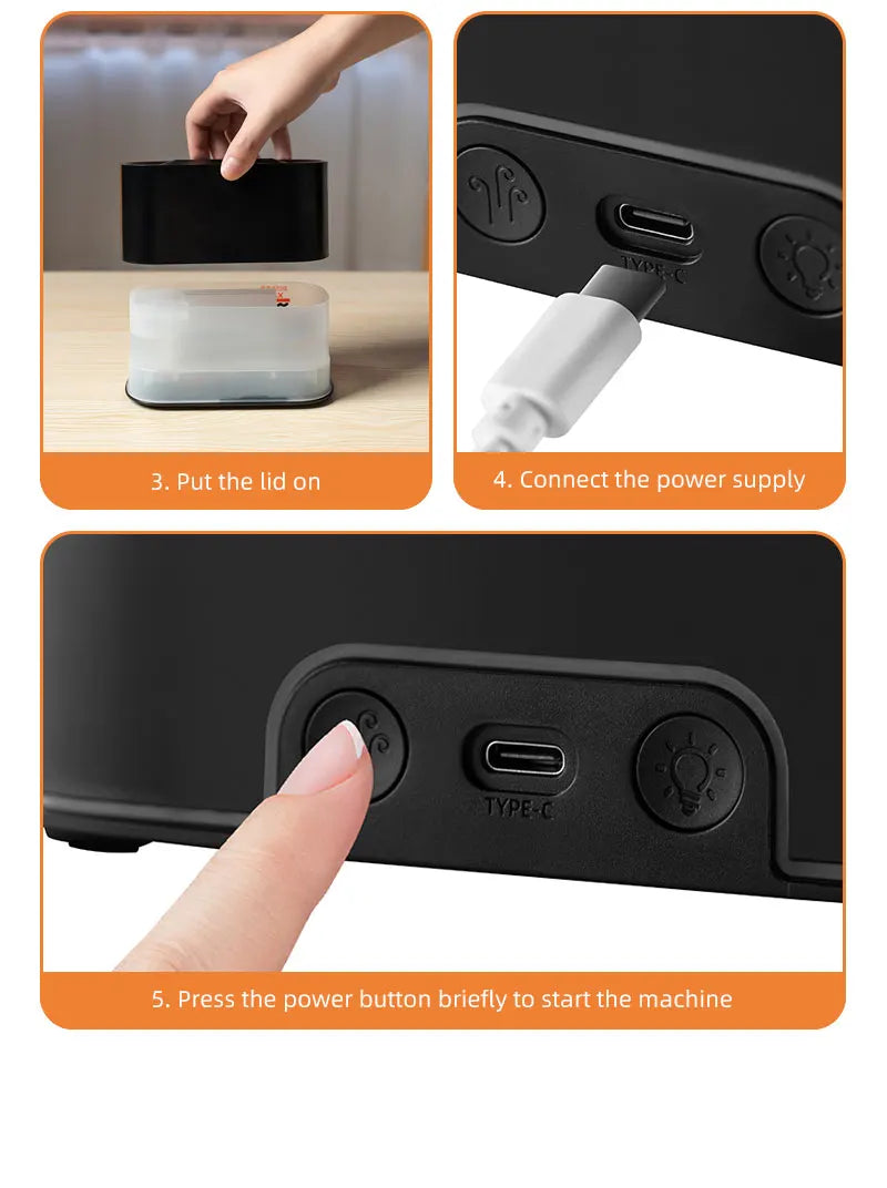 Flame Aromatherapy Diffuser – Cool Mist Humidifier for Home