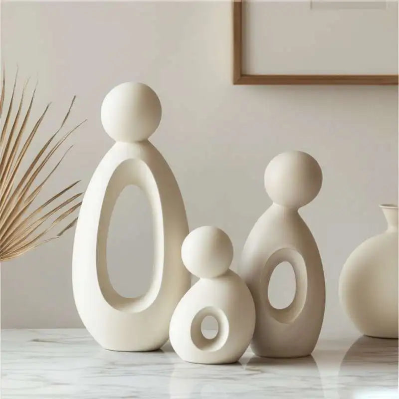 Family Statue Resin Sculpture Home Decor Figurine