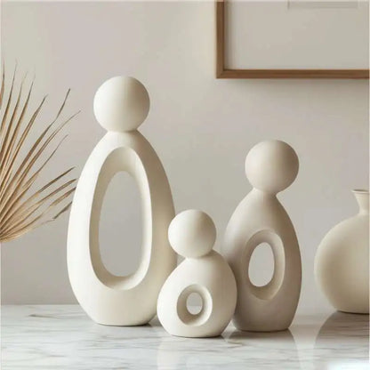 Family Statue Resin Sculpture Home Decor Figurine