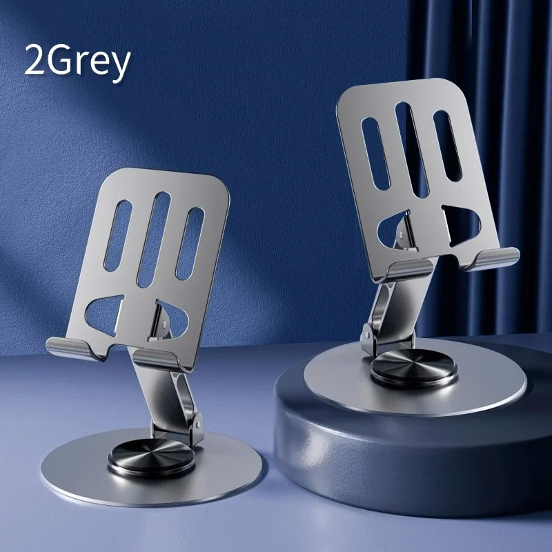360° Rotating Phone Stand – Foldable Aluminium Desk Holder