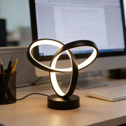 Modern Gold LED USB Desk Lamp Eye Care Indoor Lighting Stepless Dimming Minimalist Design