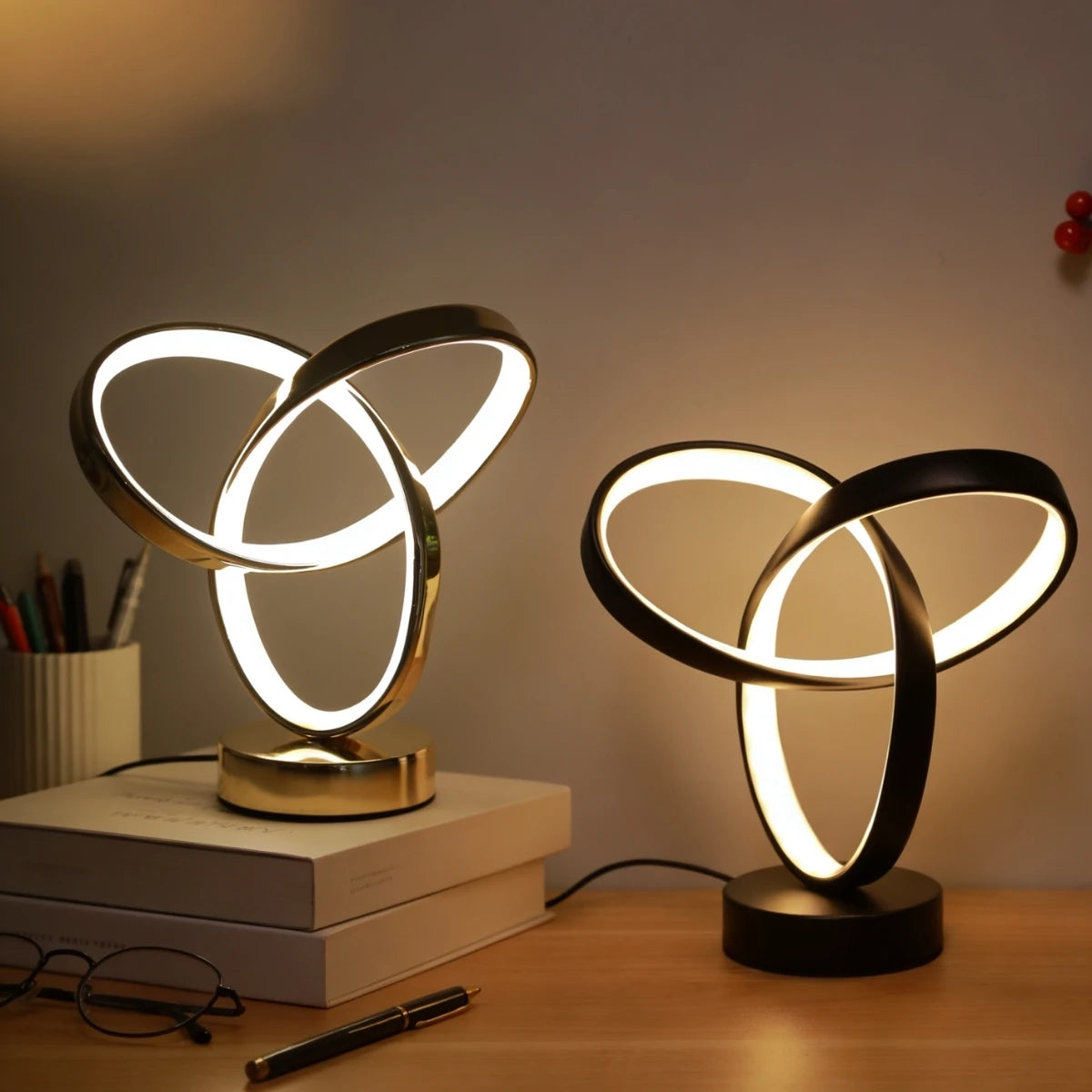 LED USB Dimmable Desk Lamp – Modern Gold Design Eye Care Light