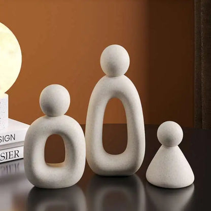 Family Statue Resin Sculpture Home Decor Figurine