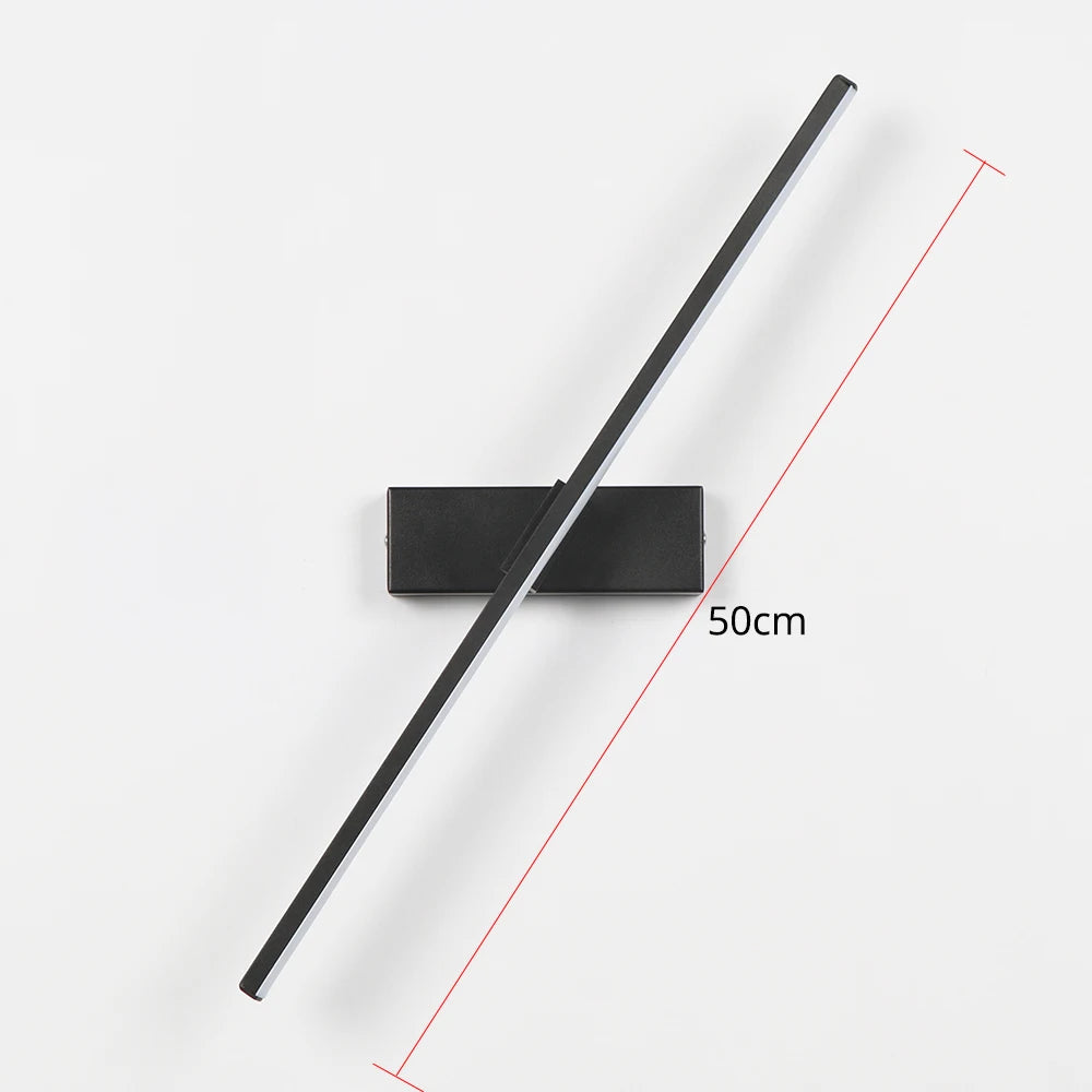 Rotatable LED Bedside Wall Light 330° Adjustable Angle Aluminum 3 Color Temperature Reading Lamp