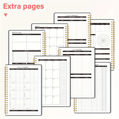 Monthly Finance Budget Planner Organizer with Expense Tracker Notebook to Manage Your Money