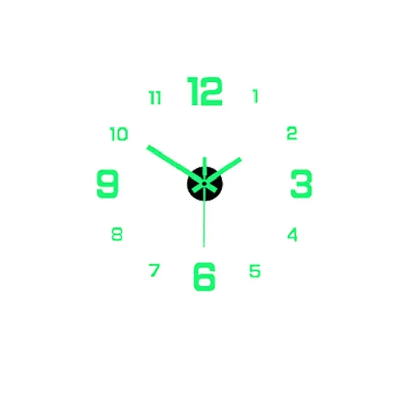 Luminous Digital Wall Sticker Clock