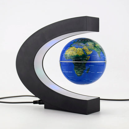 Magnetic Floating LED Globe Lamp Gift Ideas Indoor Lighting Office Decor Multi-Colour Ring