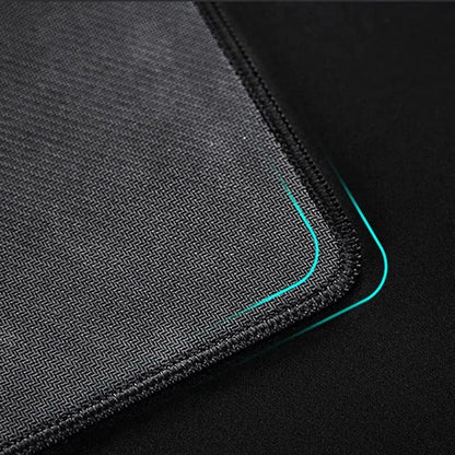 Gray Stitched-Edge Gaming Mouse Pad Superior Control Surface Non-Slip Rubber Base