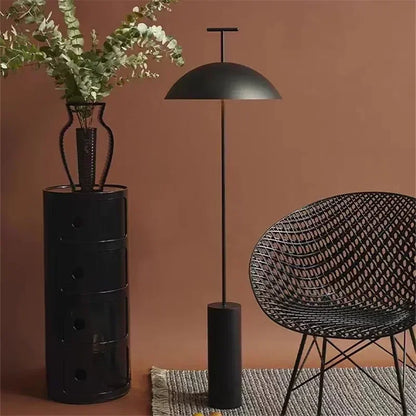 Black Scandinavia Floor Lamp Minimalist Designer Mushroom Light Original Style For Bedroom Living