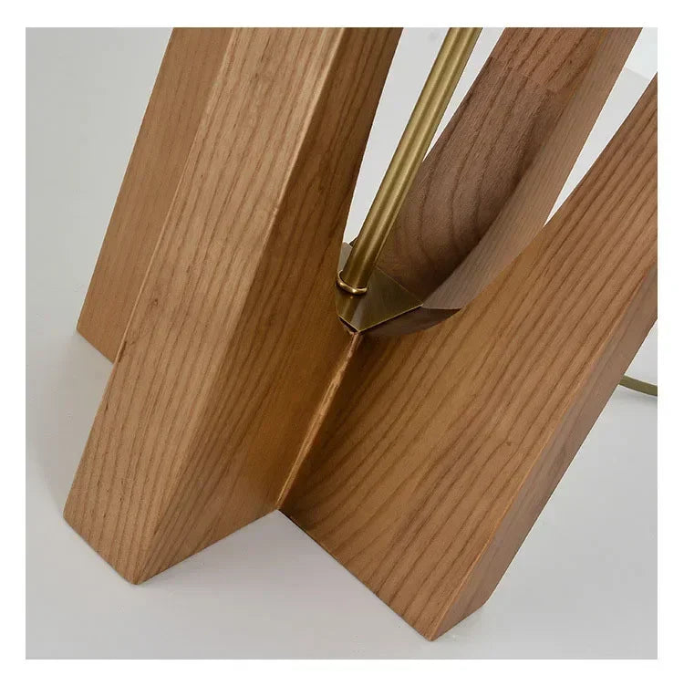 Japanese Solid Wood Floor Lamp Living Room Bedroom Hotel Tea Room Standing Light Rice Paper Shade