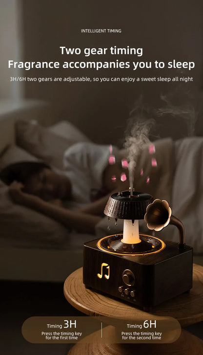 Raindrop Rotating Aroma Diffuser 250ml RGB Remote