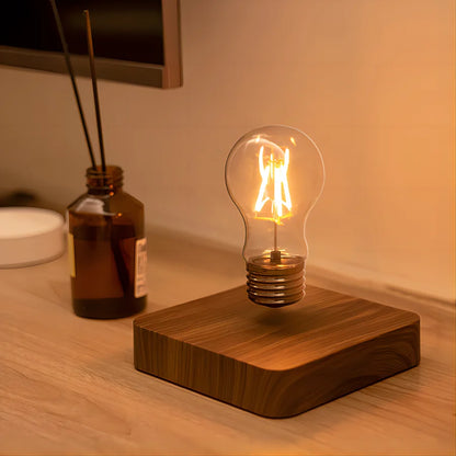 Magnetic Levitation Floating Lamp LED Bulb Futuristic Desk Decor Warm Ambient Glow
