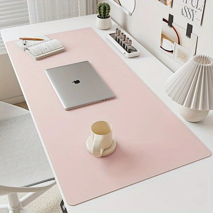 Faux Leather Mouse Pad Waterproof Desk Mat Home Office Non-Slip Available Sizes Gaming