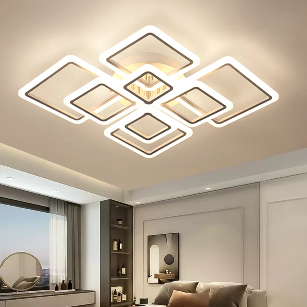 Nordic Minimalist LED Pendant Light Ceiling Chandelier 4 6 8 10 Heads Living Room Dining Modern