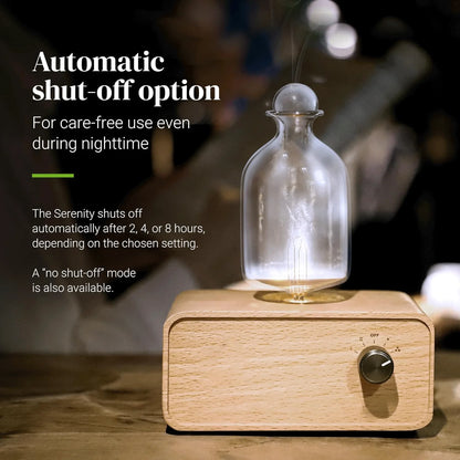 Wireless Nebulizing Essential Oil Diffuser Aromatherapy Home Decor Waterless Wood Glass Portable