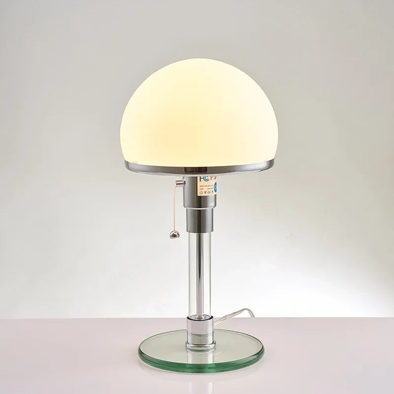 Bauhaus Lamp White Table Danish Designer Bedroom Bedside Simple Glass Light for Living Room